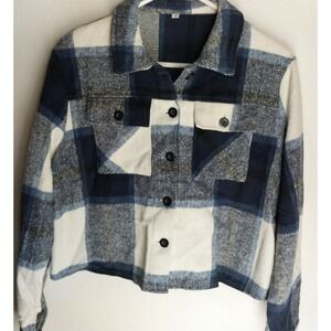 Cropped Plaid Shacket
